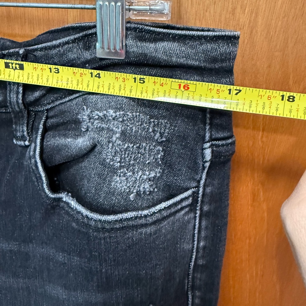 Flying Monkey Black Washed Button-Fly Flare Jeans - Picture 10 of 13